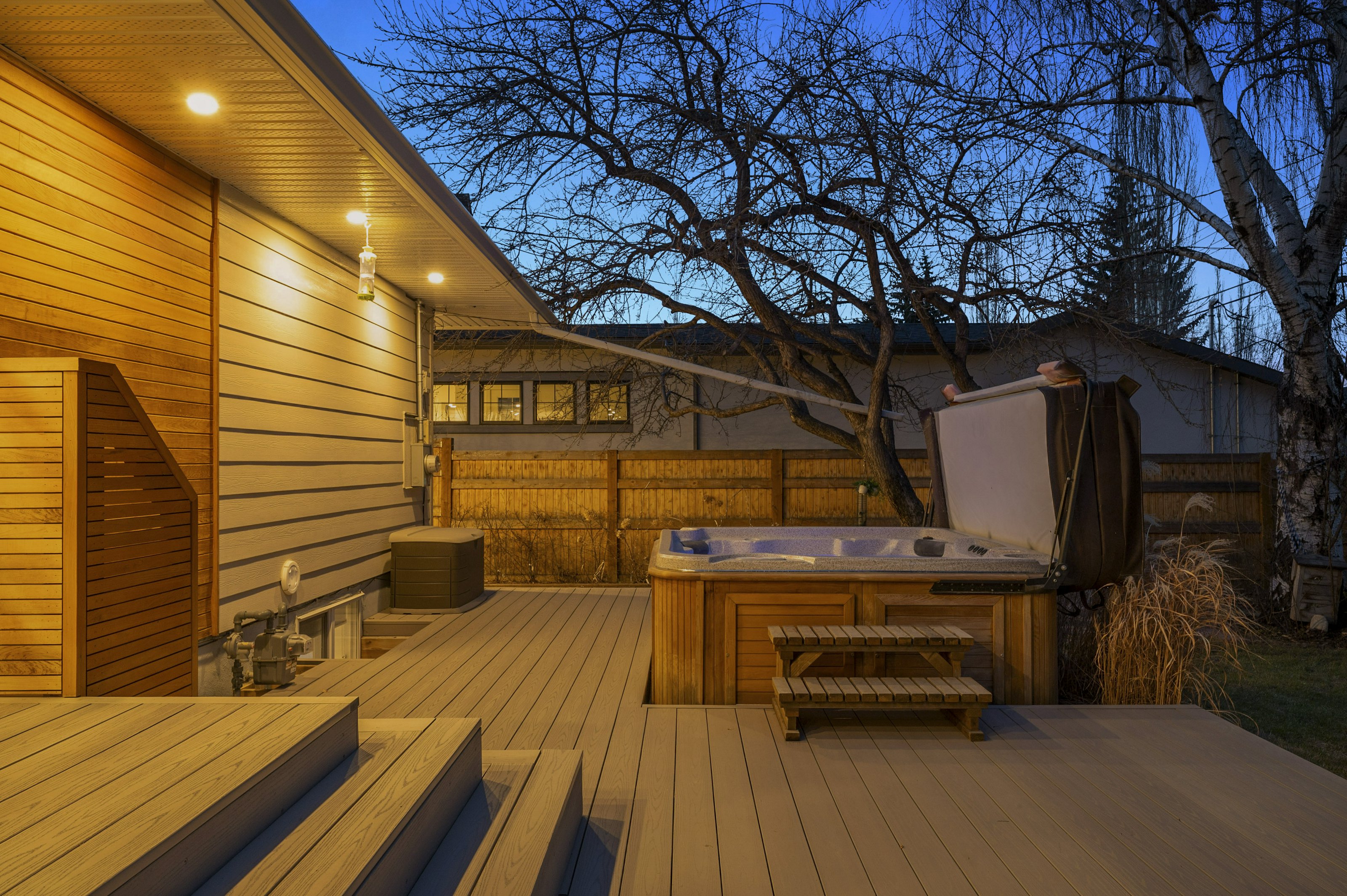 Back Deck Hot Tub