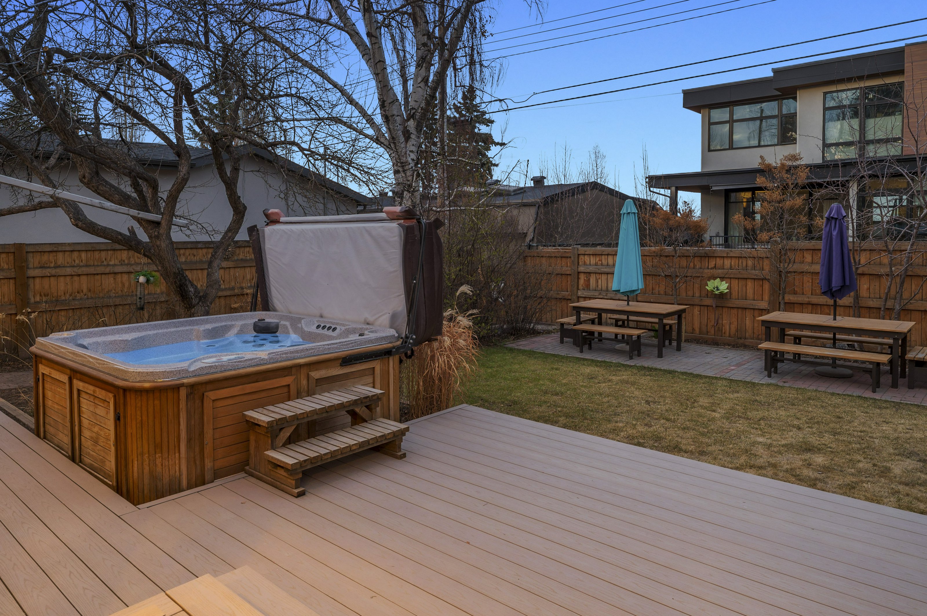 Back Composite Deck & Spa